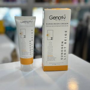 ضدآفتاب رنگی پوست چرب و مختلط بژروشن ژنوبایوتیک